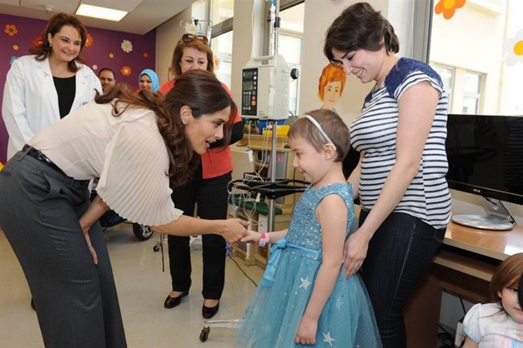 Salma Hayek Visits CCCL